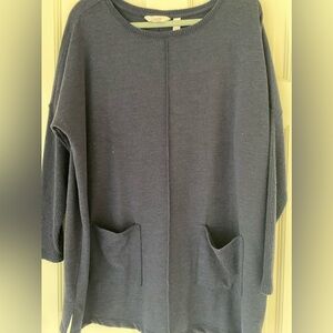 Denim & Co Tunic sweater in navy
